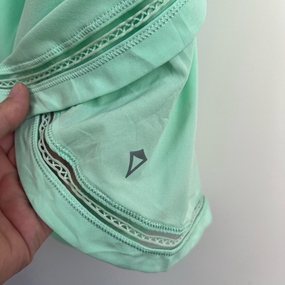 Ivivva by Lululemon RUN DAY FUN DAY RUNSIE Jumper Romper Mint Green Sz 14 Girls - Picture 4 of 10